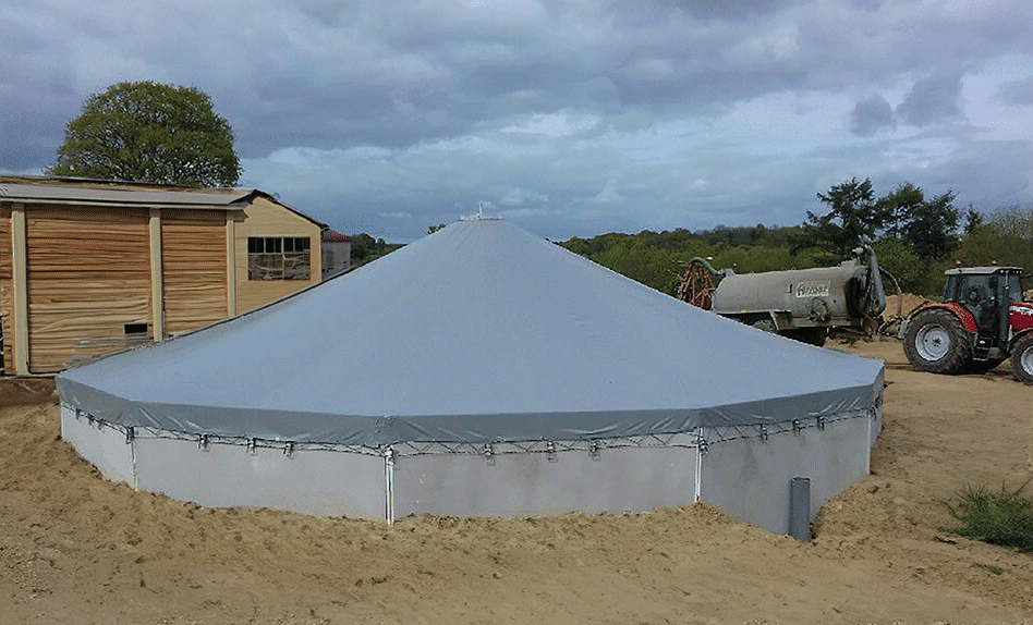 couverture fosse à effluents agricoles